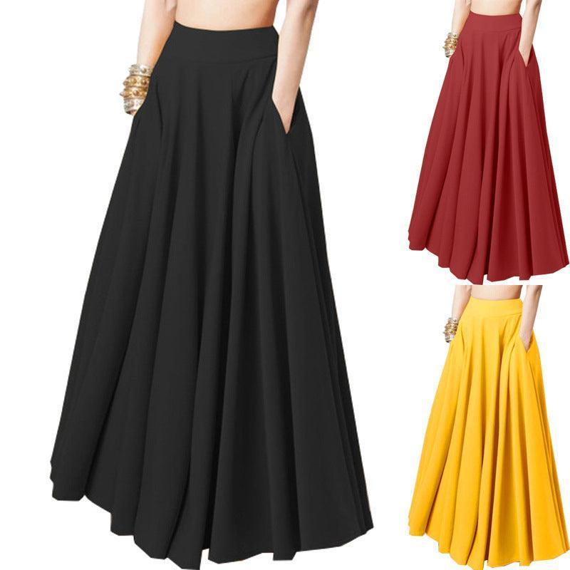 Plus Size Women's Half-length Pleated Skirt - HEPSIBAH SHOP