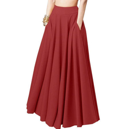 Plus Size Women's Half-length Pleated Skirt - HEPSIBAH SHOP