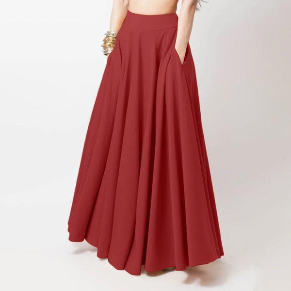 Plus Size Women's Half-length Pleated Skirt - HEPSIBAH SHOP