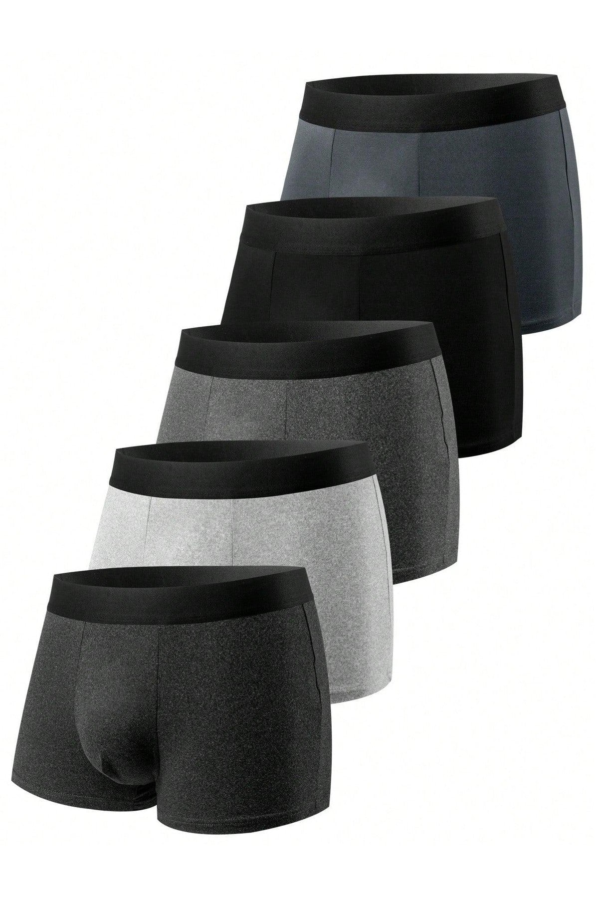 5pcs/Set Men's Breathable, Elastic Boxer Briefs