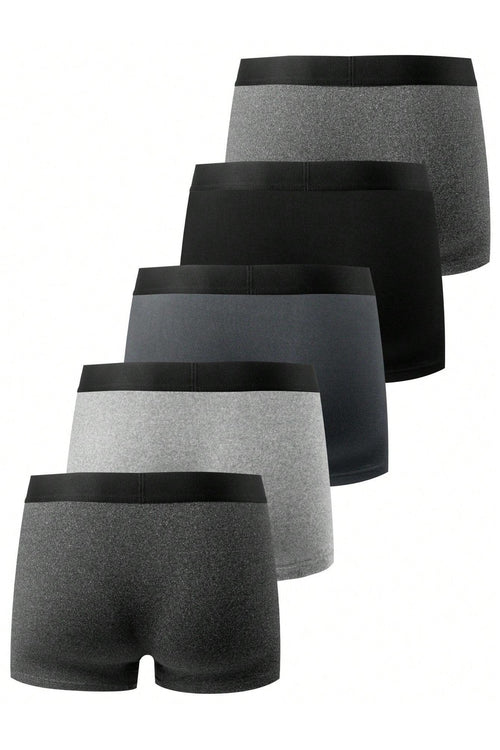 5pcs/Set Men's Breathable, Elastic Boxer Briefs