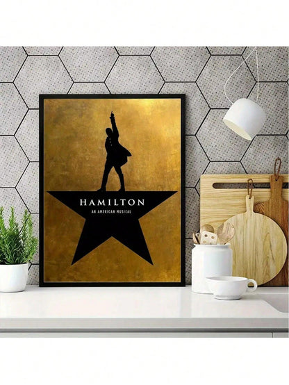 1pc Canvas Poster, Modern Art, Hamilton Musical Alternative Poster Print Wall Art, Ideal For Bedroom, Living Room, Corridor, Gift, Wall Art, Wall Decor, Autumn Decor, Room Decor, Frameless