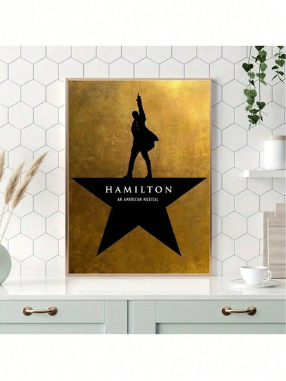 1pc Canvas Poster, Modern Art, Hamilton Musical Alternative Poster Print Wall Art, Ideal For Bedroom, Living Room, Corridor, Gift, Wall Art, Wall Decor, Autumn Decor, Room Decor, Frameless