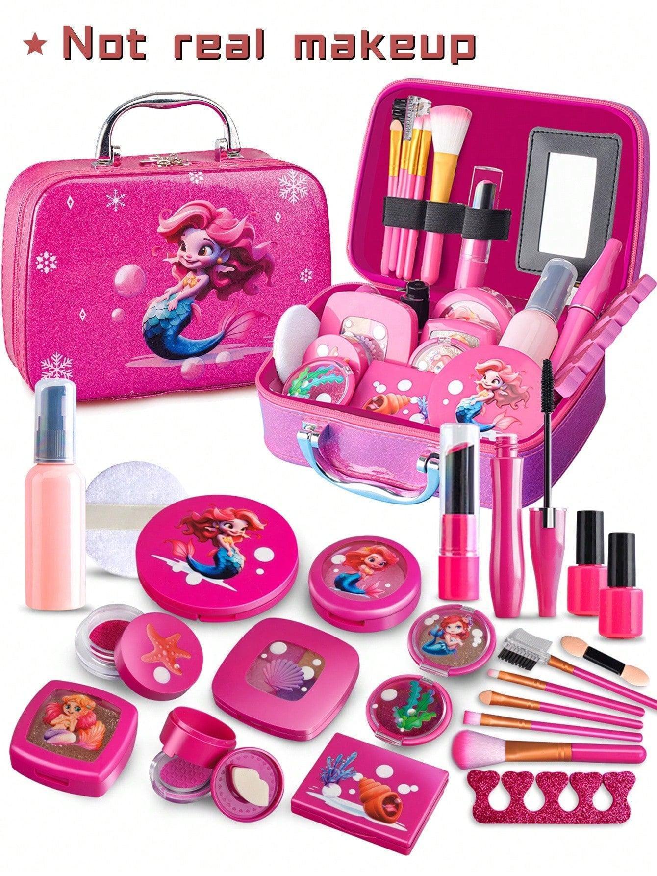 Kids Pretend Play Makeup Kit Toy (, Fake), Purse Organizer