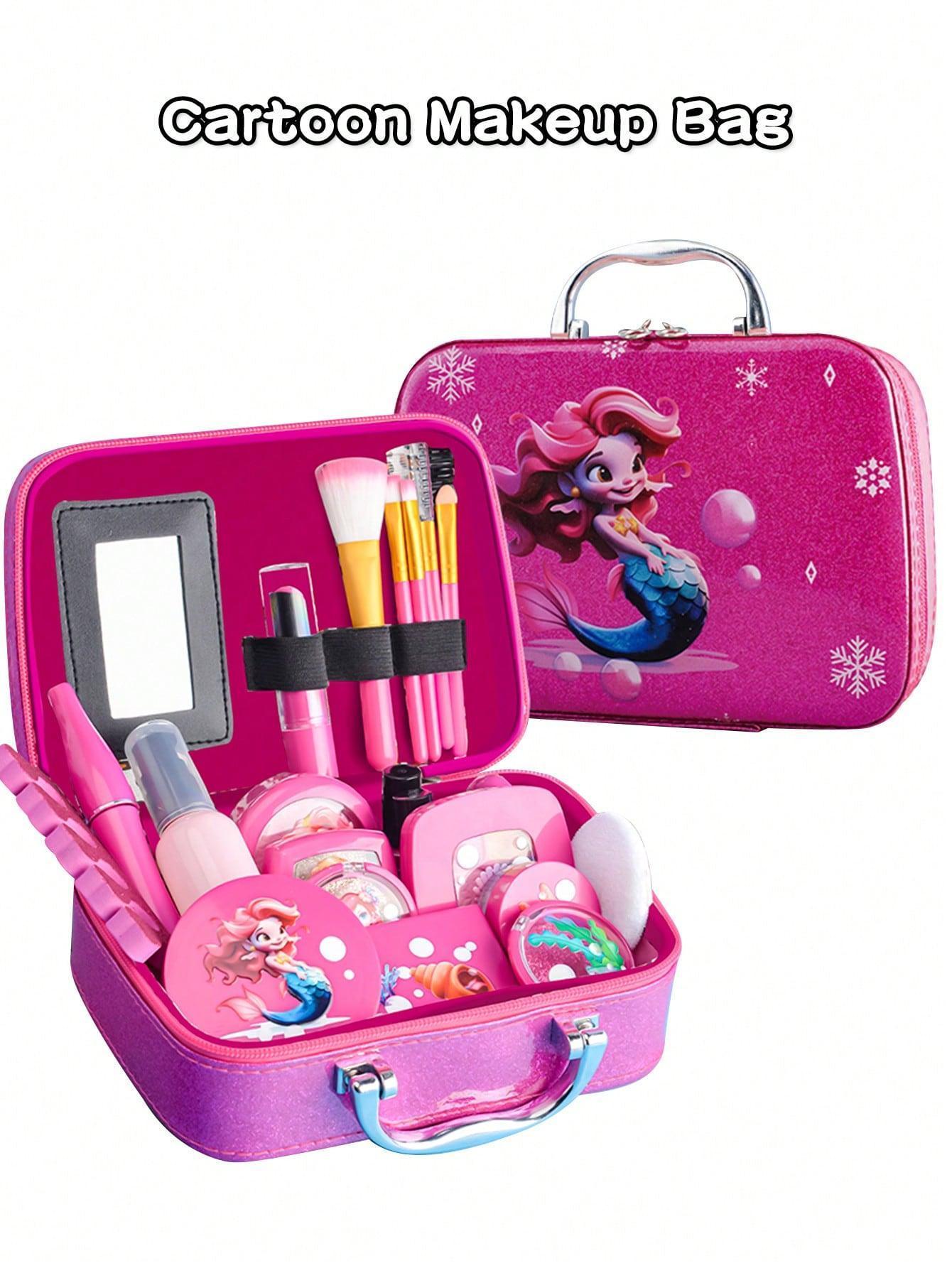 Kids Pretend Play Makeup Kit Toy (, Fake), Purse Organizer