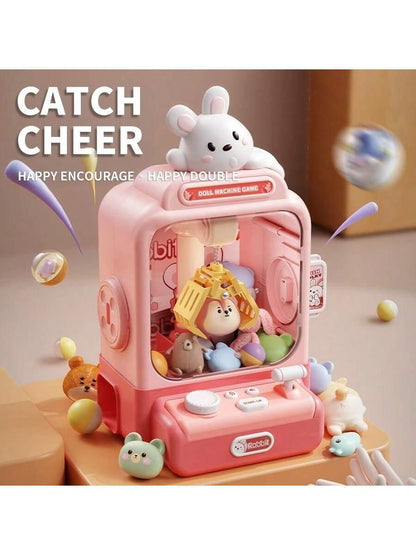 20pcs/Set Plush Doll Gashapon Capsule Machine (Includes Plush Dolls, Gashapon Balls, Game Coins) - Cute Rabbit/Bear/Dinosaur Characters - For Coin-Operated Doll Machine, Children's Birthday, Party, Christmas,