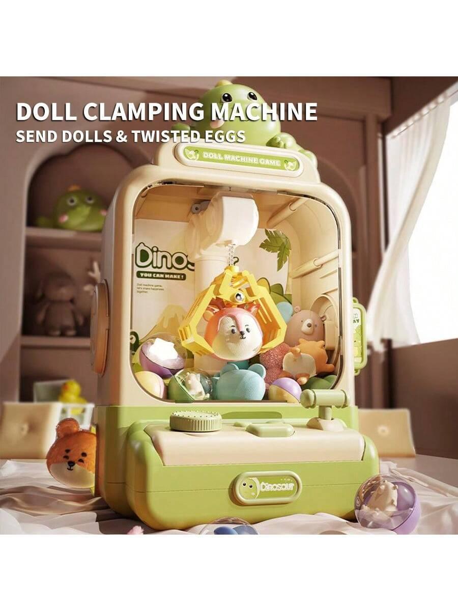 20pcs/Set Plush Doll Gashapon Capsule Machine (Includes Plush Dolls, Gashapon Balls, Game Coins) - Cute Rabbit/Bear/Dinosaur Characters - For Coin-Operated Doll Machine, Children's Birthday, Party, Christmas,