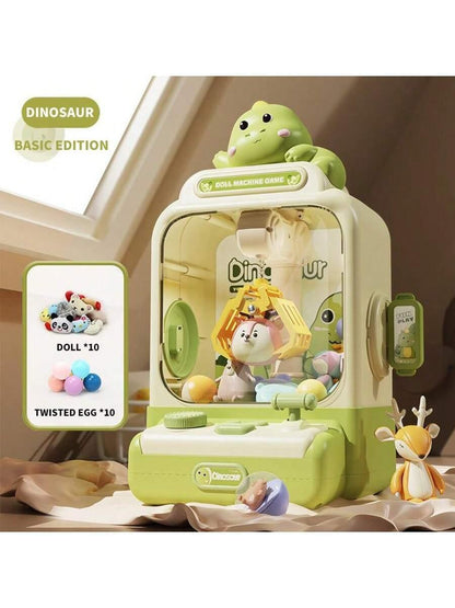 20pcs/Set Plush Doll Gashapon Capsule Machine (Includes Plush Dolls, Gashapon Balls, Game Coins) - Cute Rabbit/Bear/Dinosaur Characters - For Coin-Operated Doll Machine, Children's Birthday, Party, Christmas,