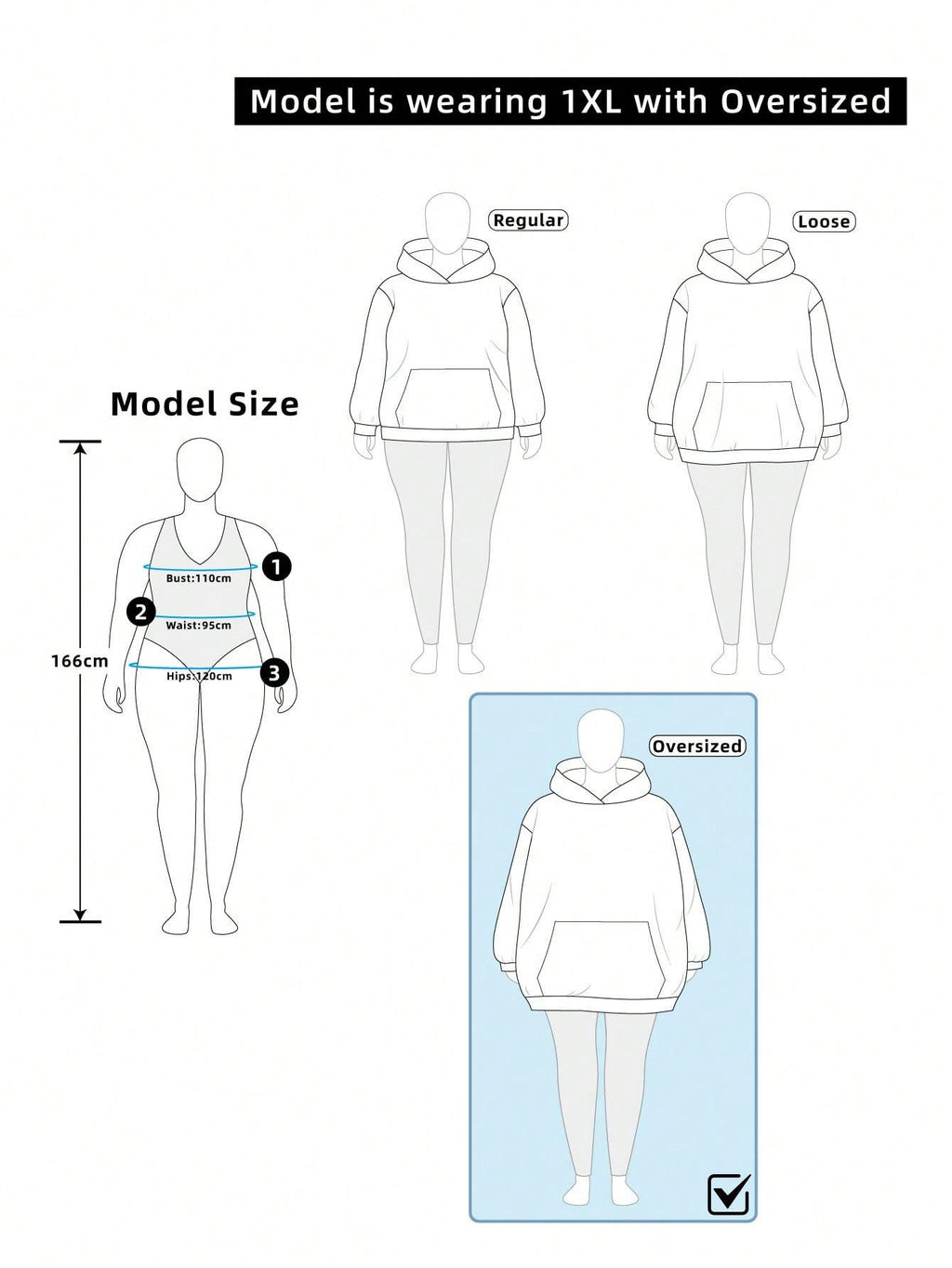 SHEIN LUNE 2pcs Plus Size Casual V-Neck Loose Warm Sweatshirt Set, Suitable For Autumn