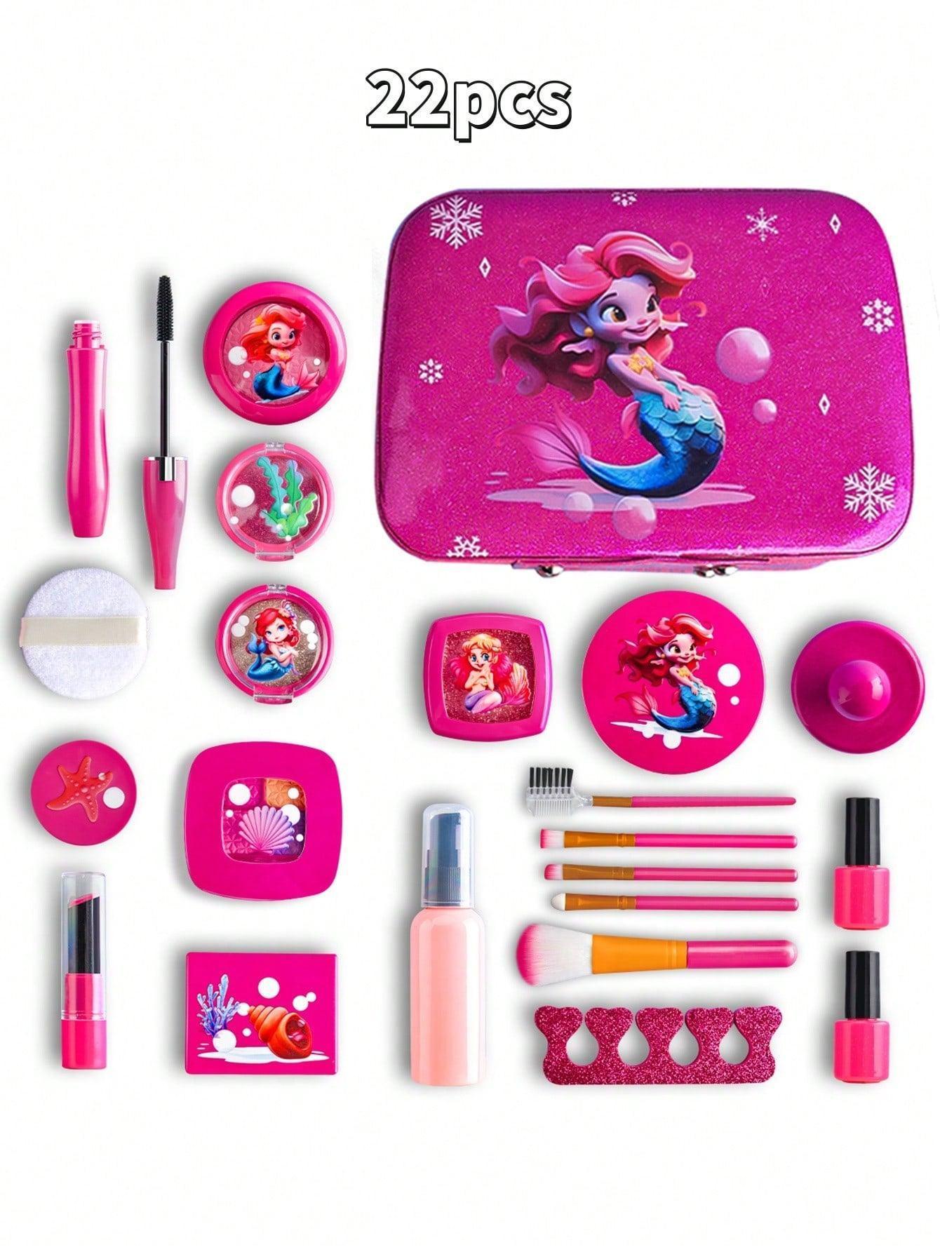 Kids Pretend Play Makeup Kit Toy (, Fake), Purse Organizer