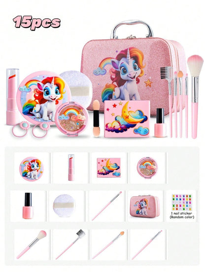 Kids Pretend Play Makeup Kit Toy (, Fake), Purse Organizer