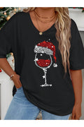 V-Neck Long Sleeve Fashion Wine Glass