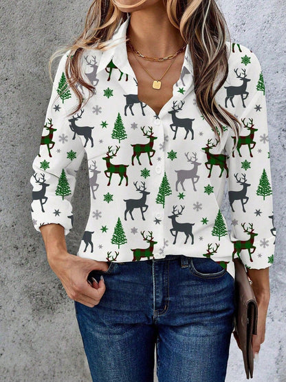 EMERY ROSE Plus Size Women Reindeer