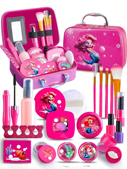 Kids Pretend Play Makeup Kit Toy (, Fake), Purse Organizer