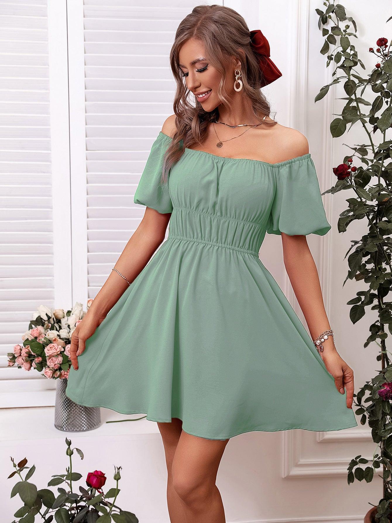 Solid Color High Waist Tube Top Dress - HEPSIBAH SHOP