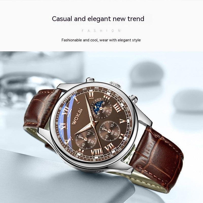 Quartz Sport Watch Casual Leather Belt - HEPSIBAH SHOP