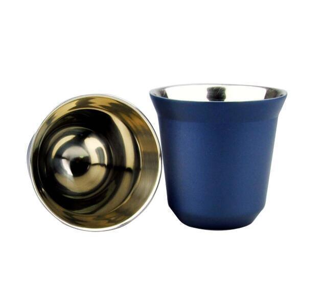 Coffee Cup Double Wall Stainless Steel Espresso Mugs