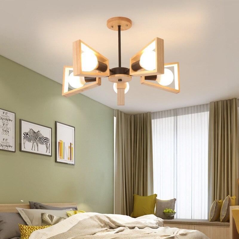 Solid Wood Bedroom Chandelier - HEPSIBAH SHOP