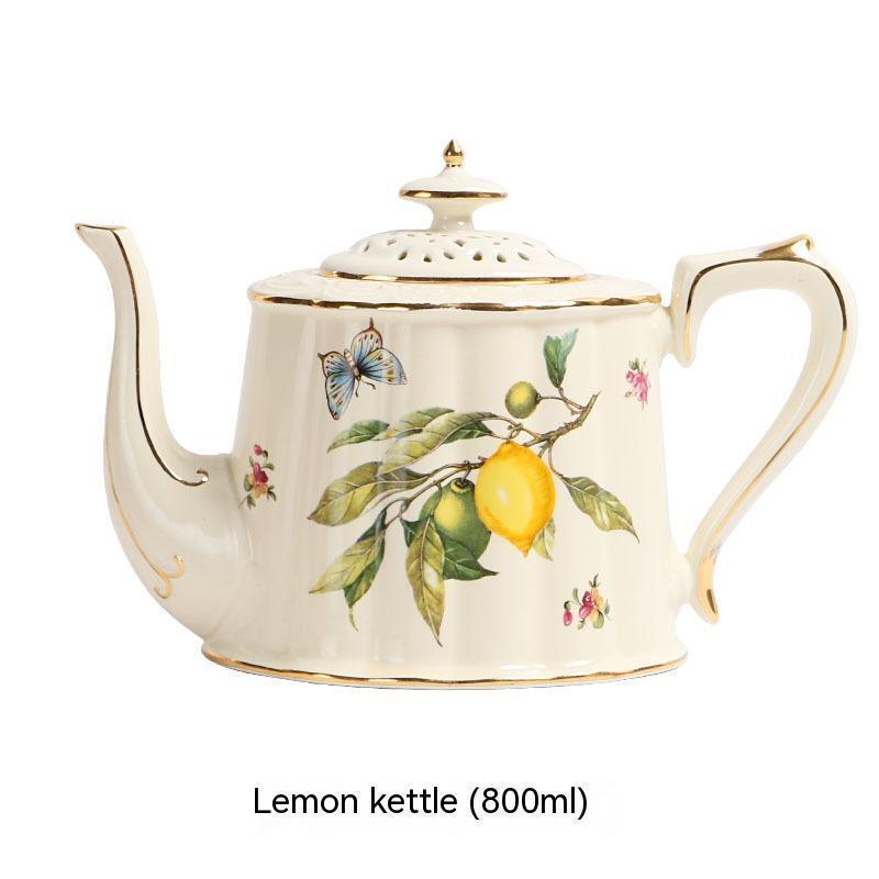 Ceramic British Golden Edge Large Tea Set - HEPSIBAH SHOP