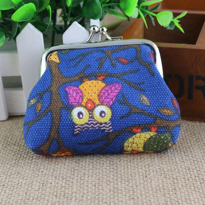 Korean lovely small zero purse lady canvas - HEPSIBAH SHOP