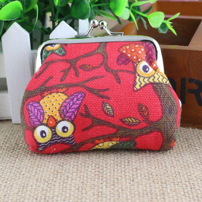 Korean lovely small zero purse lady canvas - HEPSIBAH SHOP