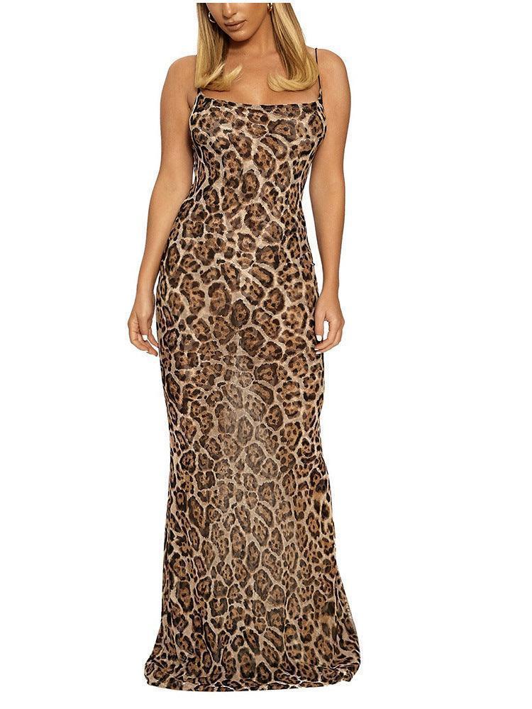 Leopard print camisole dress - HEPSIBAH SHOP