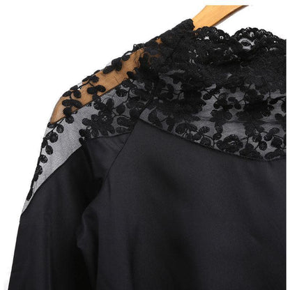 Loose stitching lace shirt - HEPSIBAH SHOP