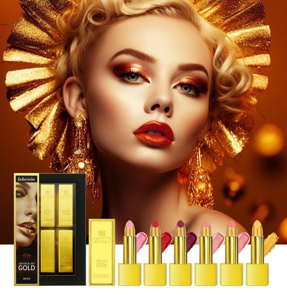 Lipstick Kit Gold Bar Makeup Set - HEPSIBAH SHOP