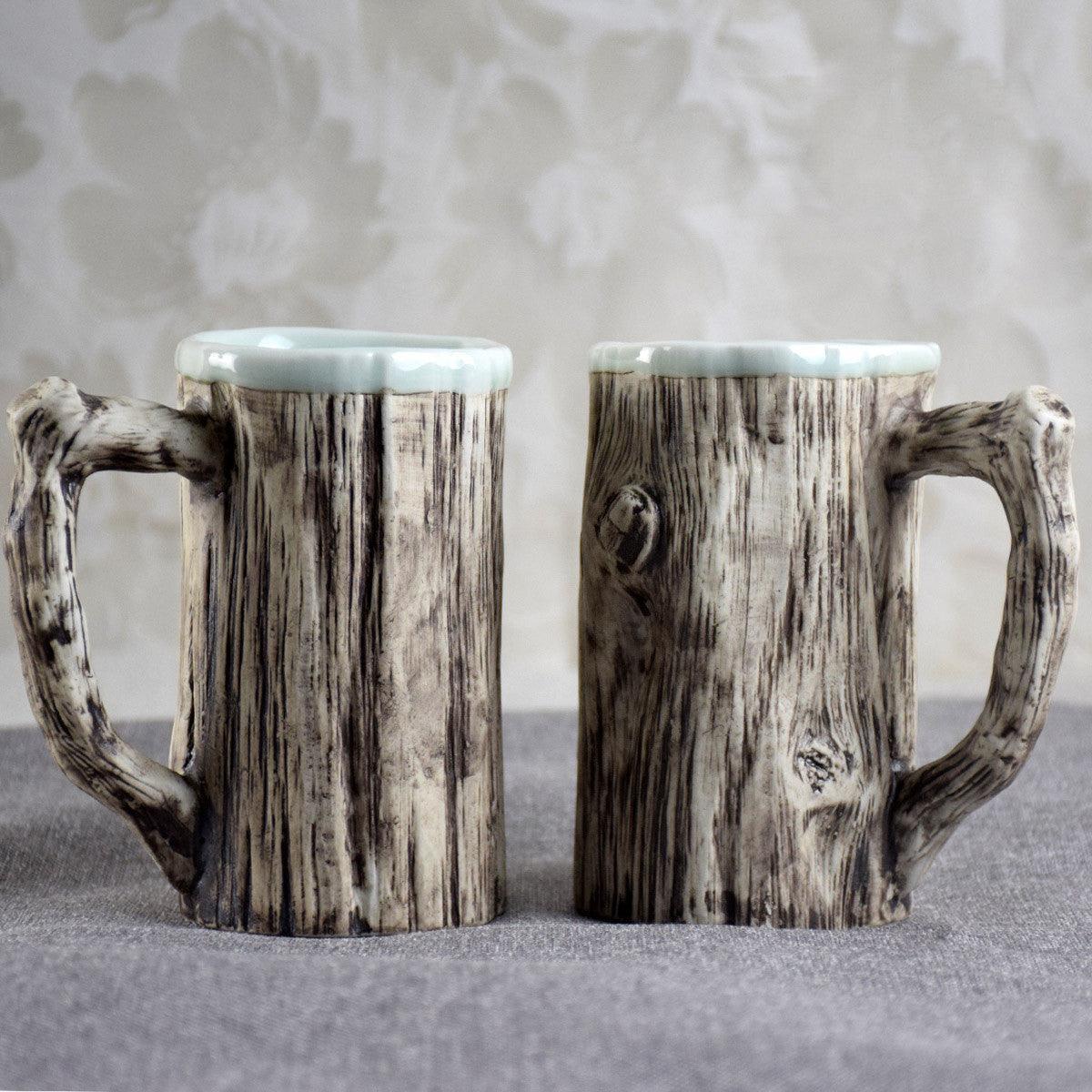 Hot bark mugs