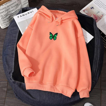 Butterfly print hoodie - HEPSIBAH SHOP