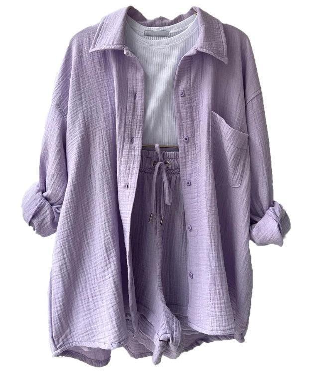 Women's Wrinkled Fabric Fashion Casual Set - HEPSIBAH SHOP