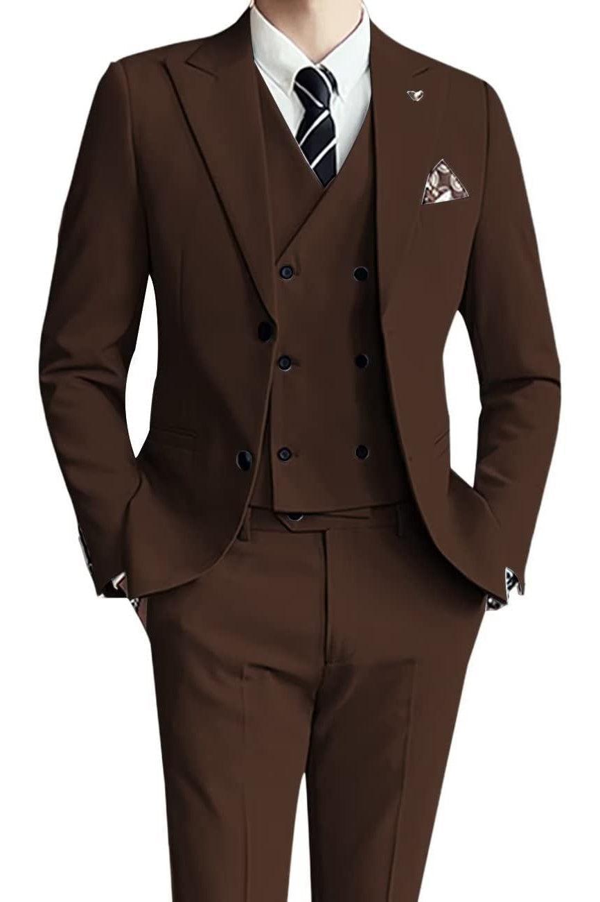 Three-piece Men's Suit Slim Fit - HEPSIBAH SHOP