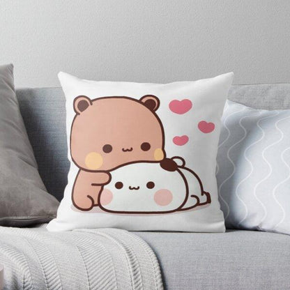 Cute Cartoon Expression Pack Home Cushions Square Pillow Cover - HEPSIBAH SHOP