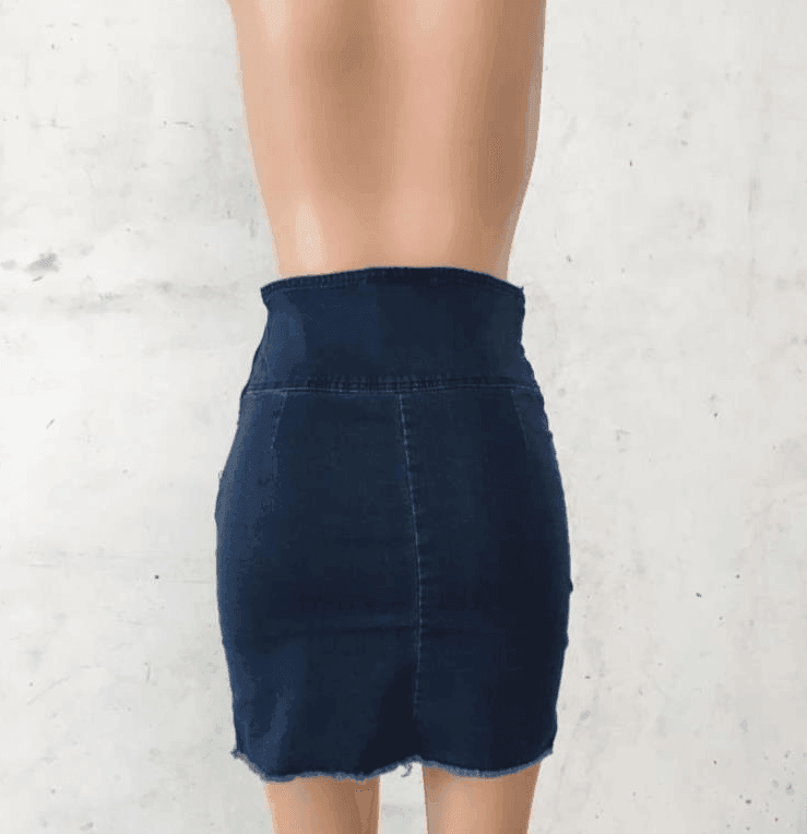 New Women's Jean Short High Waist Skirt - HEPSIBAH SHOP