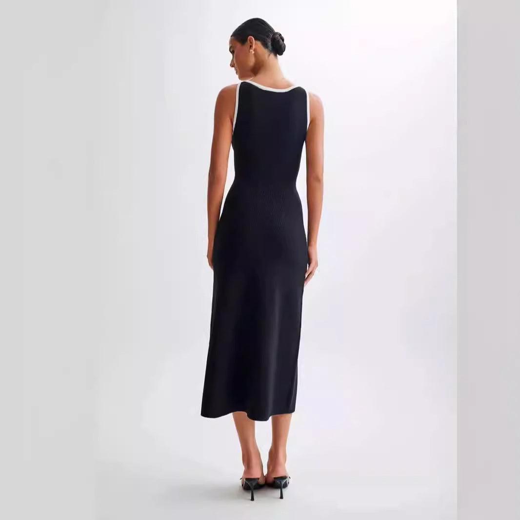 Fashion Black Women's Elegant Woolen Dress - HEPSIBAH SHOP