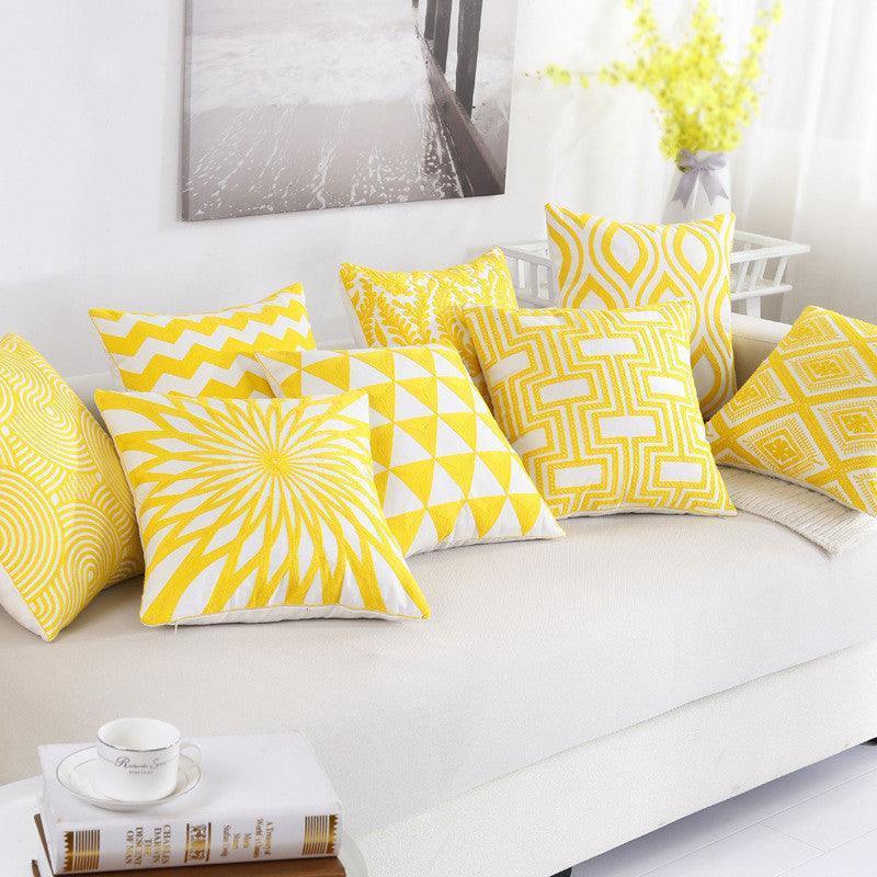 Sofa cushion and pillowcase