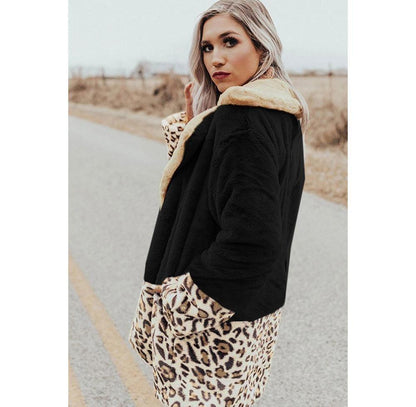 Leopard patchwork sweater - HEPSIBAH SHOP