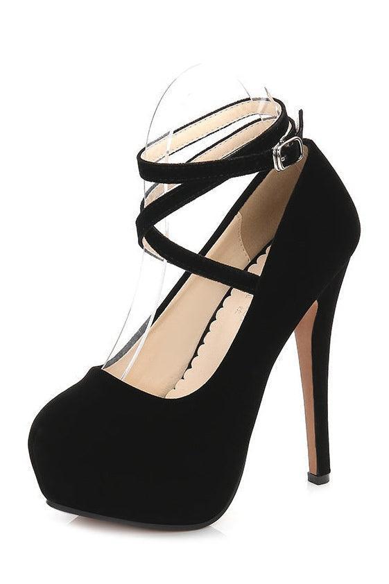 Cross strap high heels - HEPSIBAH SHOP