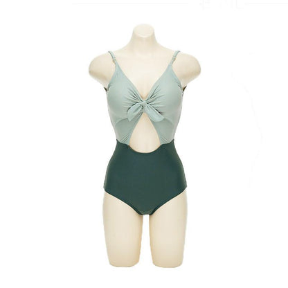 Gather one-piece swimsuit - HEPSIBAH SHOP