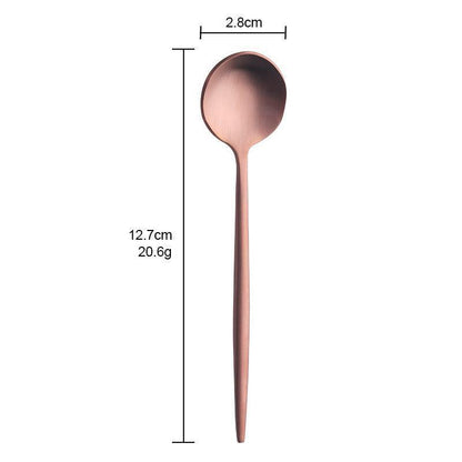 Bida 304 stainless steel round Portuguese tea spoon