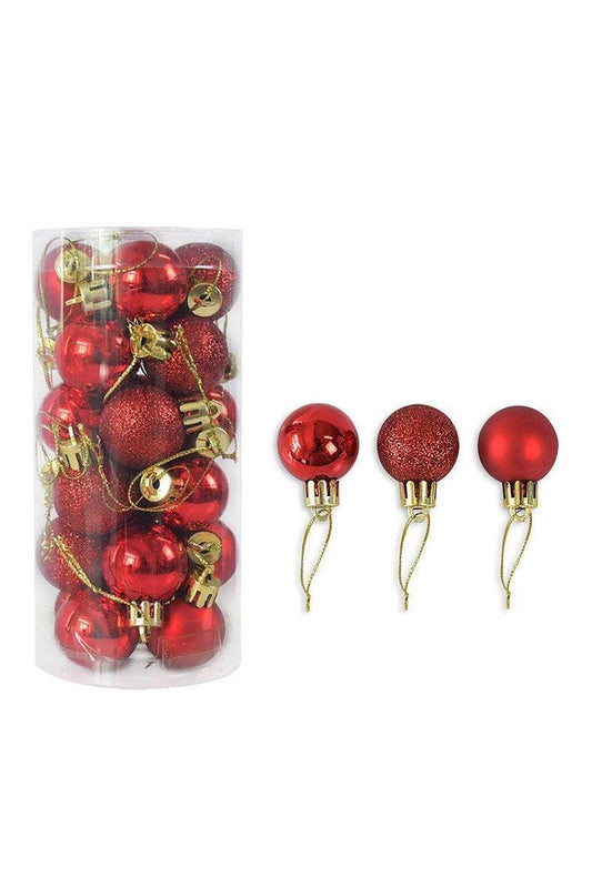 Christmas Decoration Shiny Matte Christmas Ball - HEPSIBAH SHOP