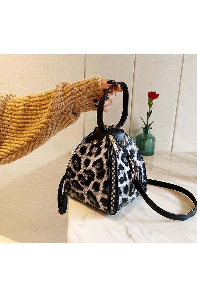 Leopard print triangle handbag - HEPSIBAH SHOP