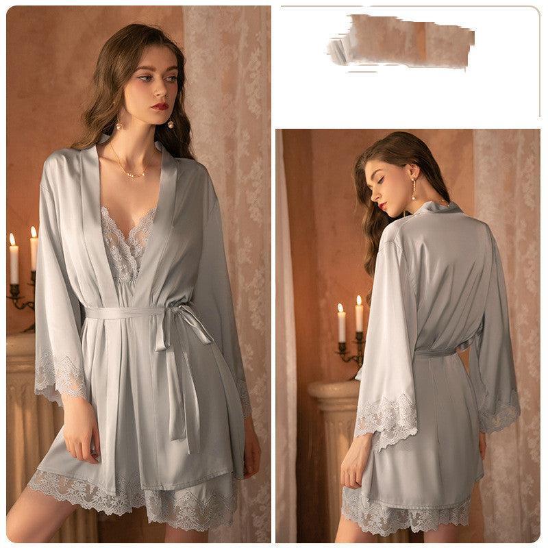 Long Nightgown Bridal Dressing Gown - HEPSIBAH SHOP