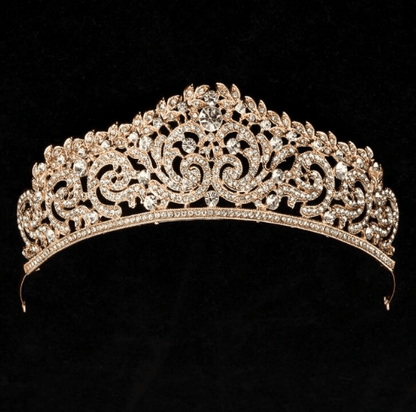 Baroque Luxury Crystal Bridal Crown Tiara - HEPSIBAH SHOP