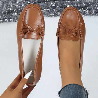 Casual Bowknot Flat Shoes - HEPSIBAH SHOP