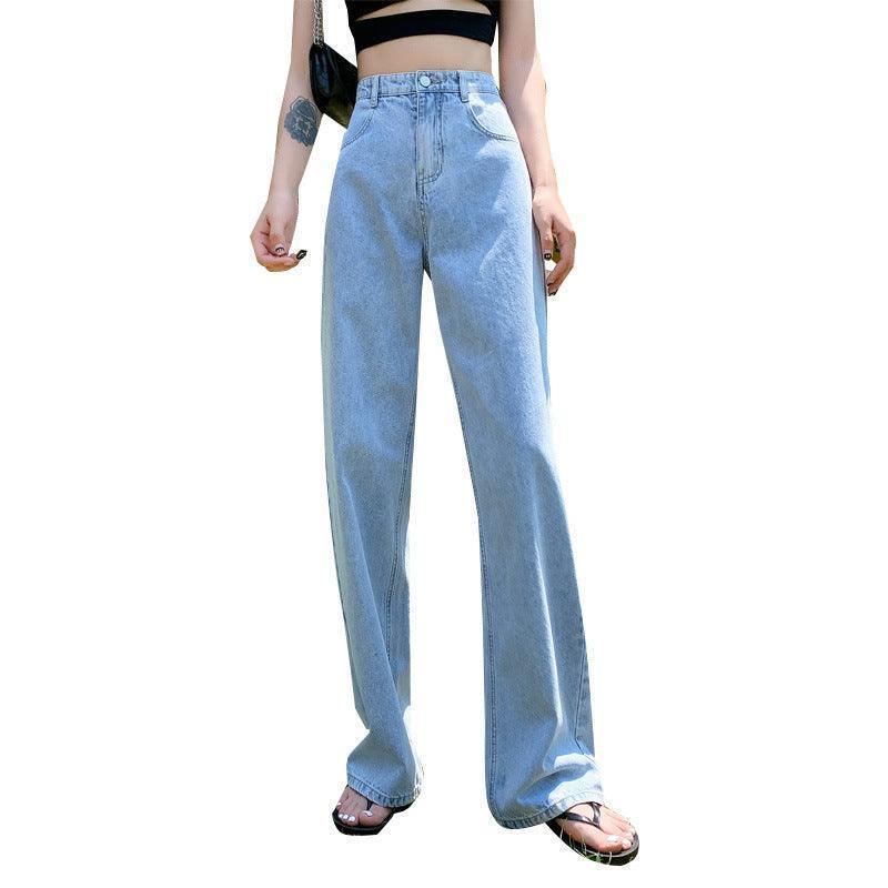 Women's Wide-leg Jeans Light Color - HEPSIBAH SHOP