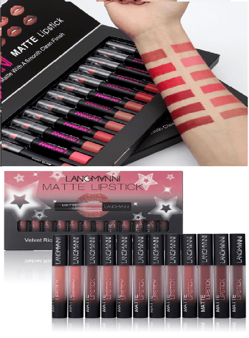 Matte Lipstick Waterproof Long-lasting - HEPSIBAH SHOP