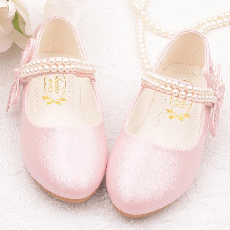 Girls' Photography Flat Leather Shoes - HEPSIBAH SHOP