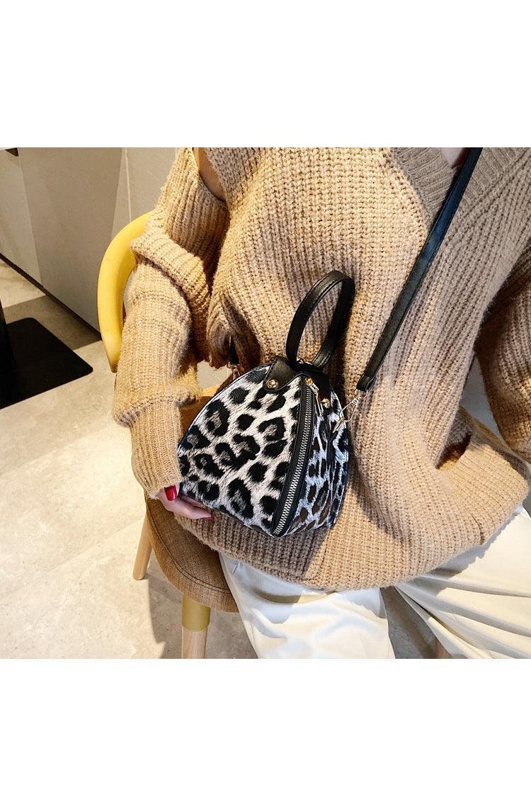 Leopard print triangle handbag - HEPSIBAH SHOP