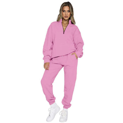 Women's Fashion Zipper Sweater Two-piece Set - HEPSIBAH SHOP